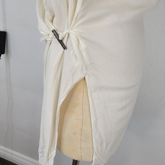 Helmut Lang Sz M Foldover Drape Blouse Faux Wrap E07HW504 - Picture 6 of 10